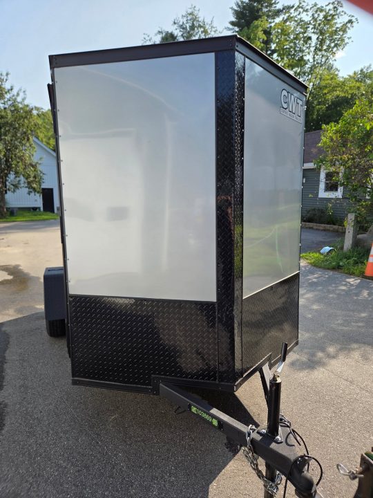 New 2025 Covered Wagon Trailers 6x10 cargo trailer silver frost with black out package Cargo / Enclosed Trailer