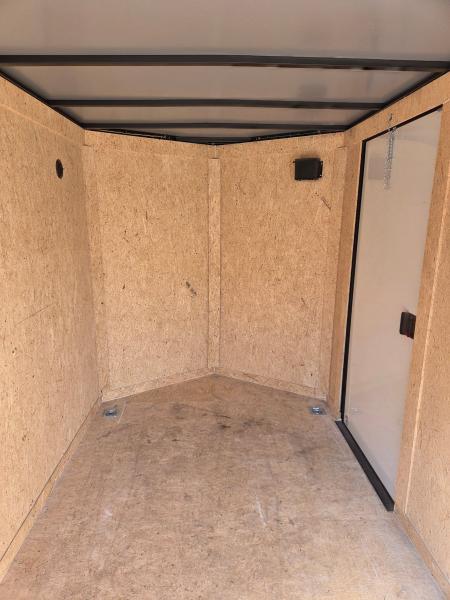 New 2025 Covered Wagon Trailers 6x10 cargo trailer silver frost with black out package Cargo / Enclosed Trailer