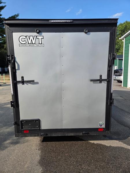 New 2025 Covered Wagon Trailers 6x10 cargo trailer silver frost with black out package Cargo / Enclosed Trailer