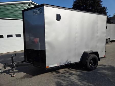 New 2025 Covered Wagon Trailers 6x10 cargo trailer silver frost with black out package Cargo / Enclosed Trailer