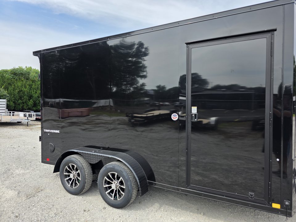 New 2027 Formula Trailers 7X14 BLACKOUT SCREWLESS ENCLOSED CARGO ENCLOSED TRAILER 7' INSIDE HEIGHT DRINGS RAMP DOOR 7 X 14 Cargo / Enclosed Trailer