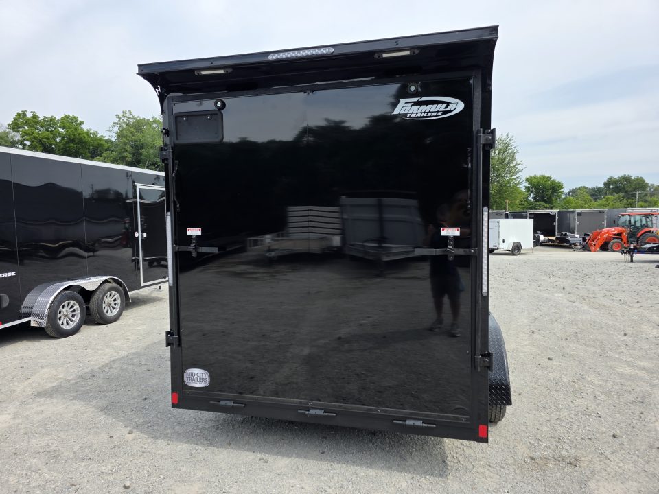 New 2027 Formula Trailers 7X14 BLACKOUT SCREWLESS ENCLOSED CARGO ENCLOSED TRAILER 7' INSIDE HEIGHT DRINGS RAMP DOOR 7 X 14 Cargo / Enclosed Trailer
