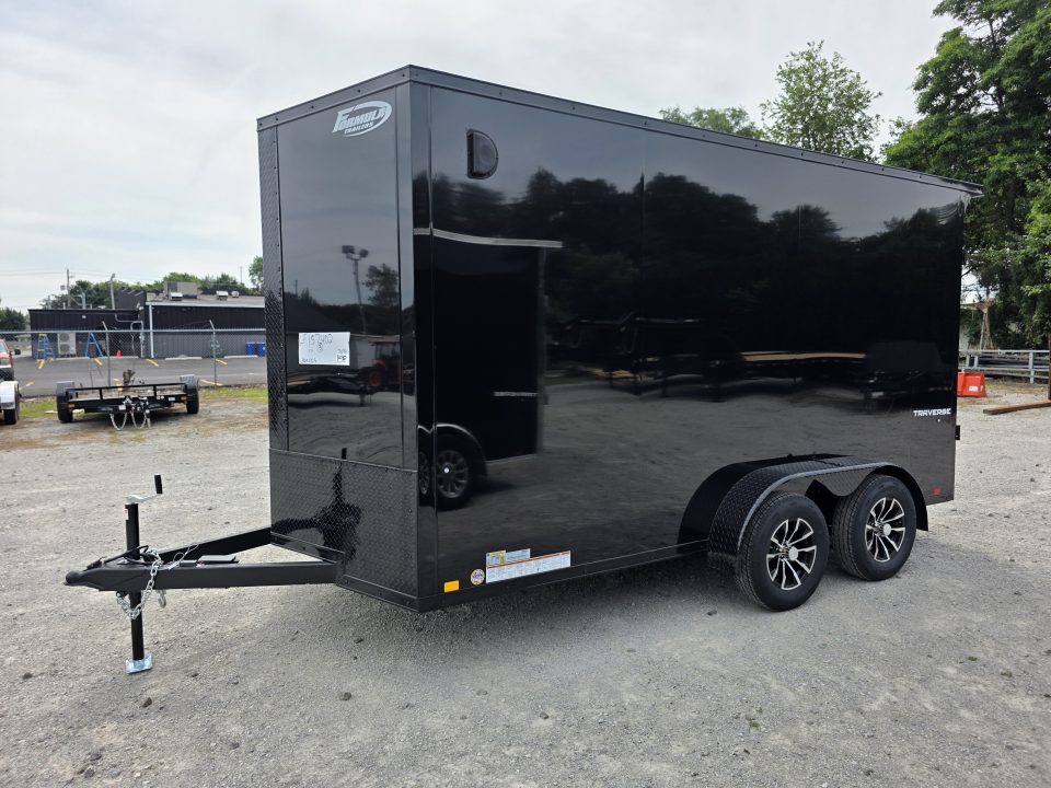 New 2027 Formula Trailers 7X14 BLACKOUT SCREWLESS ENCLOSED CARGO ENCLOSED TRAILER 7' INSIDE HEIGHT DRINGS RAMP DOOR 7 X 14 Cargo / Enclosed Trailer