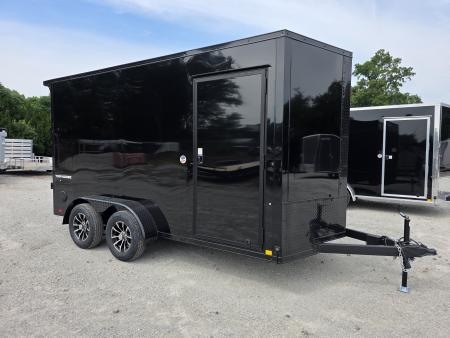 New 2027 Formula Trailers 7X14 BLACKOUT SCREWLESS ENCLOSED CARGO ENCLOSED TRAILER 7' INSIDE HEIGHT DRINGS RAMP DOOR 7 X 14 Cargo / Enclosed Trailer
