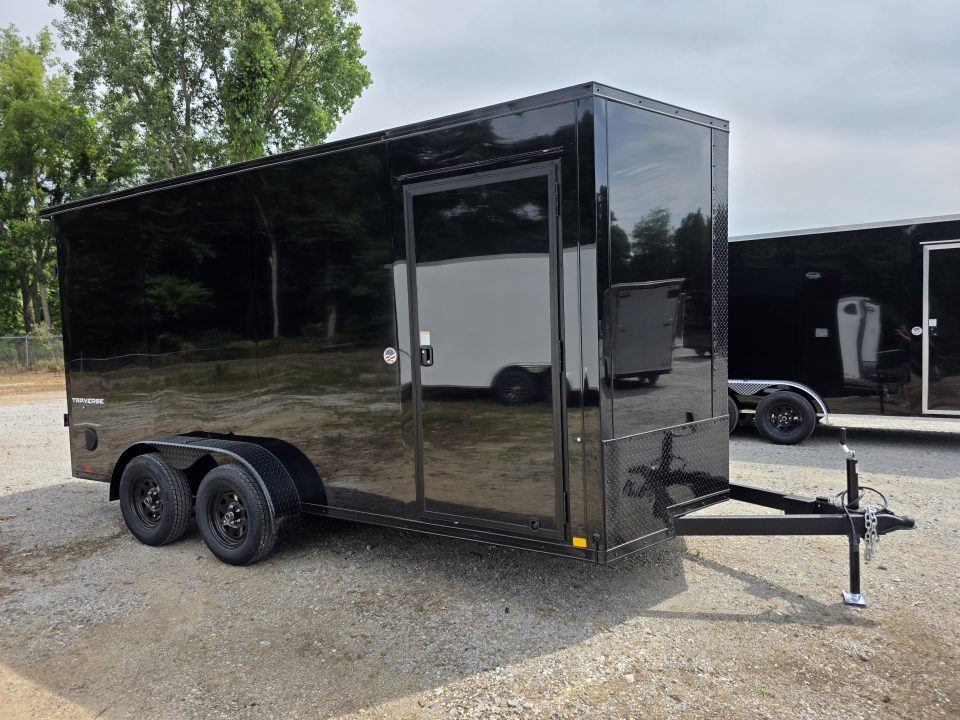 New 2027 Formula Trailers 7x16 7' INSIDE 080 SCREWLESS BLACKOUT SXS UTV GOLFCART 7 X 16 Cargo / Enclosed Trailer
