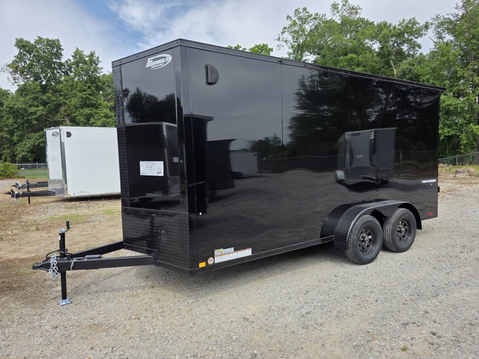 New 2027 Formula Trailers 7x16 7' INSIDE 080 SCREWLESS BLACKOUT SXS UTV GOLFCART 7 X 16 Cargo / Enclosed Trailer