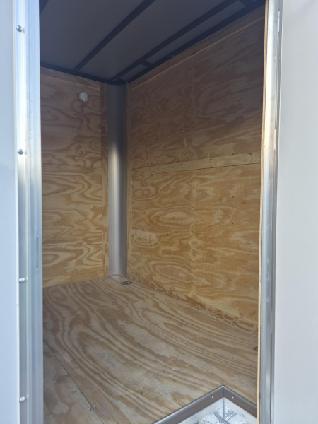 New 2026 8.5x20 Tandem Axle Enclosed Trailer | 12" Extra Height | Flat Front | White