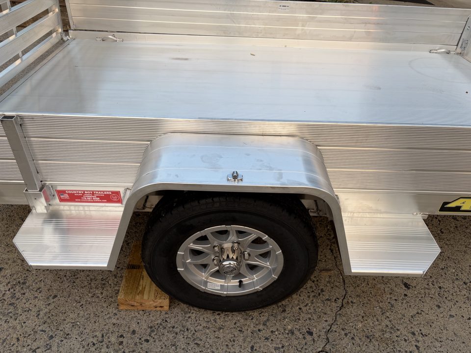 New 2027 Aluma 72"x10' Utility, 12" Solid Sides, Ramp Gate 7210S-TG