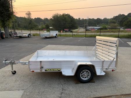 New 2027 Aluma 72 x10' Utility, 12  Solid Sides, Ramp Gate 7210S-TG