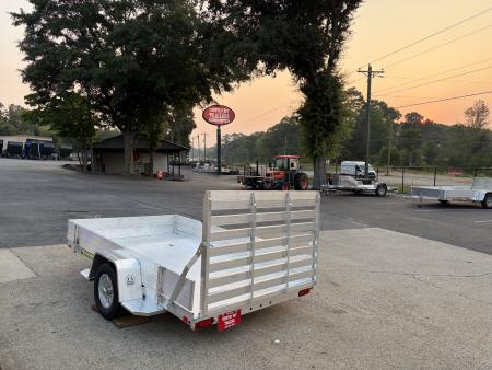 New 2027 Aluma 72"x10' Utility, 12" Solid Sides, Ramp Gate 7210S-TG