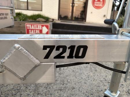 New 2027 Aluma 72"x10' Utility, 12" Solid Sides, Ramp Gate 7210S-TG