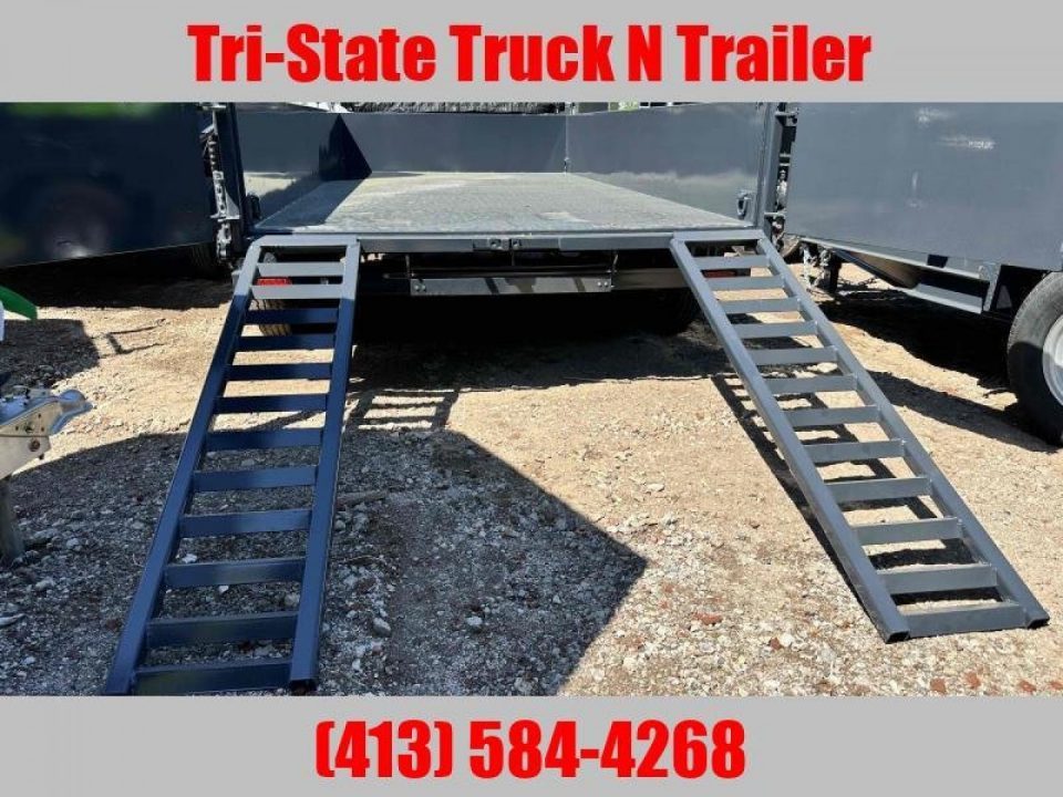 New 2026 Belmont 7x14 Dump trailer barn door and ramps