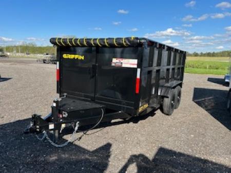 New 2026 Griffin Trailers 82  x 14' - 4' sides Dump Trailer
