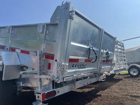 New 2027 Legend Trailers 7X16 14K Galvanized Dump Trailer