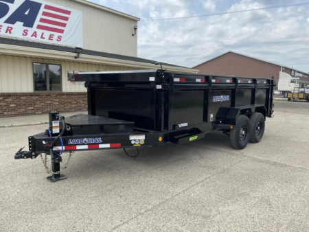 New 2027 Load Trail 83x16 Lo-Pro 14K w/3Ft sides & 7ga Floor Dump Trailer