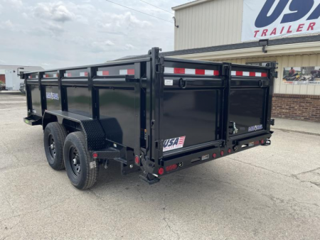 New 2027 Load Trail 83x16 Lo-Pro 14K w/3Ft sides & 7ga Floor Dump Trailer