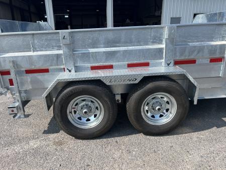 New 2027 Legend Trailers 7X12 14K Galvanized Dump Trailer
