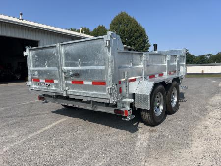 New 2027 Legend Trailers 7X12 14K Galvanized Dump Trailer