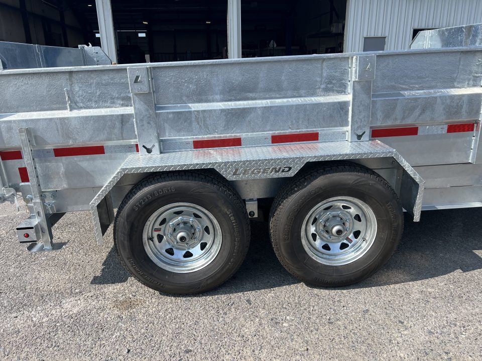New 2027 Legend Trailers 7X12 14K Galvanized Dump Trailer