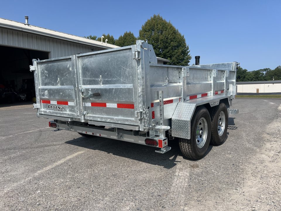New 2027 Legend Trailers 7X12 14K Galvanized Dump Trailer