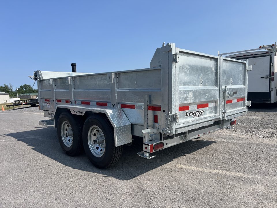 New 2027 Legend Trailers 7X12 14K Galvanized Dump Trailer
