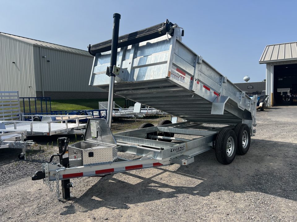 New 2027 Legend Trailers 7X14 14K Galvanized Dump Trailer
