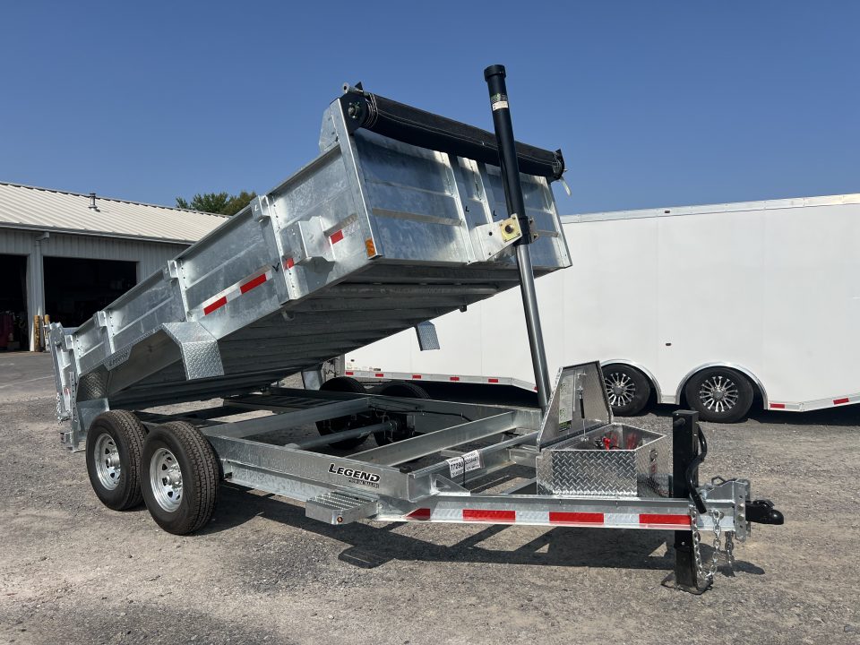 New 2027 Legend Trailers 7X14 14K Galvanized Dump Trailer