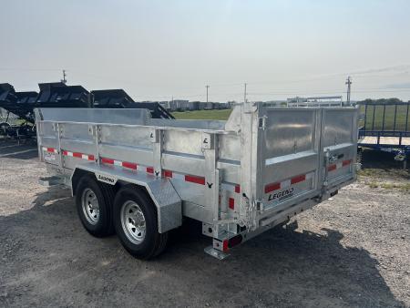 New 2027 Legend Trailers 7X14 14K Galvanized Dump Trailer
