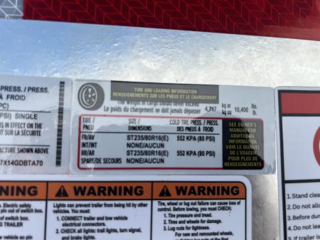 New 2027 Legend Trailers 7X14 14K Galvanized Dump Trailer