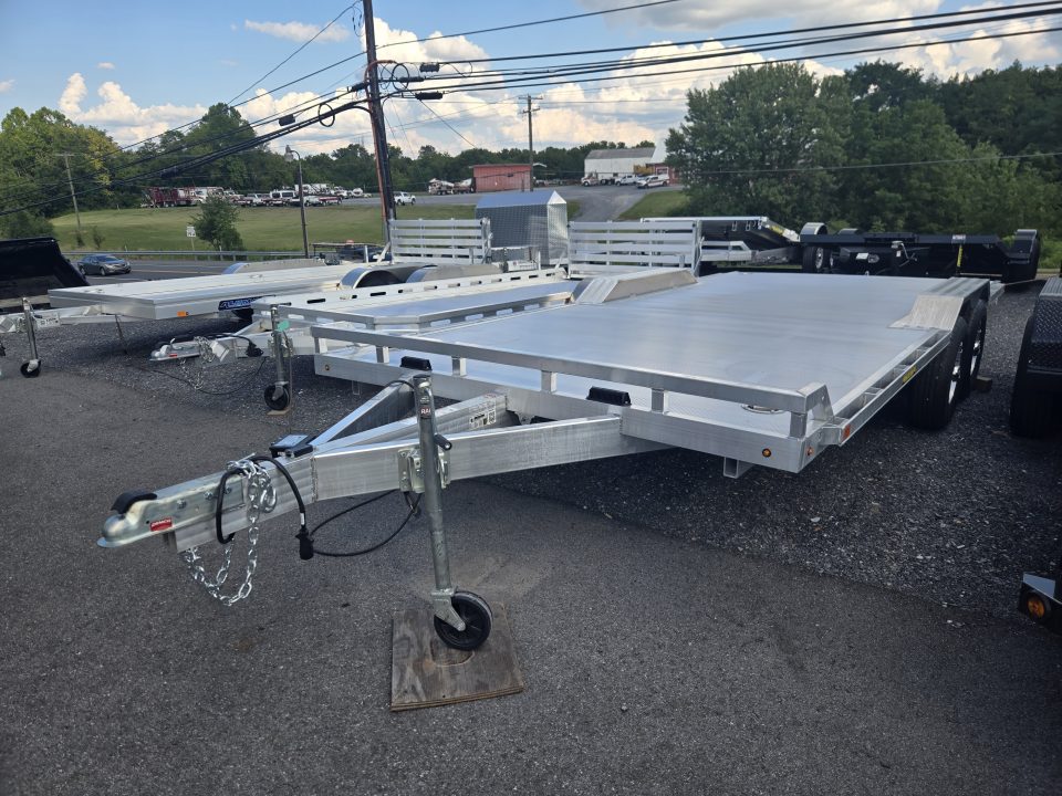 New ALUMA 8.5 x 18 Wide Body Drive-Over Fender Car Hauler UTV Hauler, 10k GVWR ***Pull-Out Ramps, Loading Lights