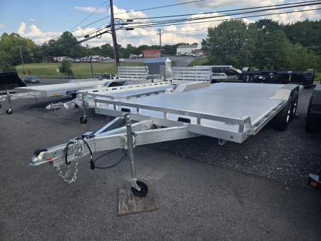 New ALUMA 8.5 x 18 Wide Body Drive-Over Fender Car Hauler UTV Hauler, 10k GVWR ***Pull-Out Ramps, Loading Lights