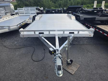 New ALUMA 8.5 x 18 Wide Body Drive-Over Fender Car Hauler UTV Hauler, 10k GVWR ***Pull-Out Ramps, Loading Lights