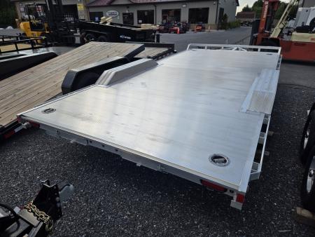 New ALUMA 8.5 x 18 Wide Body Drive-Over Fender Car Hauler UTV Hauler, 10k GVWR ***Pull-Out Ramps, Loading Lights