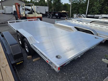 New ALUMA 8.5 x 18 Wide Body Drive-Over Fender Car Hauler UTV Hauler, 10k GVWR ***Pull-Out Ramps, Loading Lights