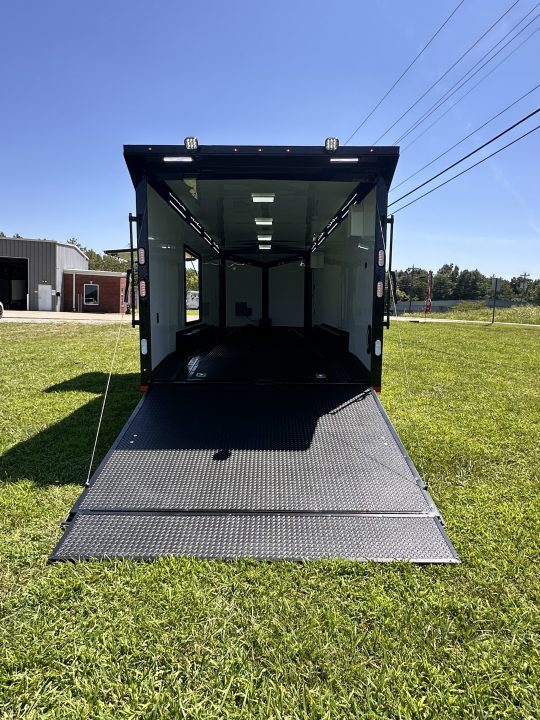 New 2026 Rock Solid Cargo 8.5x28 Race Trailer-Finished Interior- Interior-Triple 7000 TORSIONS -RECESSED E-TRACK-ESCAPE DOOR-HD RAMP
