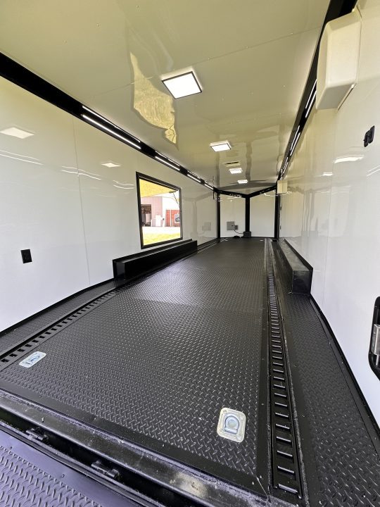 New 2026 Rock Solid Cargo 8.5x28 Race Trailer-Finished Interior- Interior-Triple 7000 TORSIONS -RECESSED E-TRACK-ESCAPE DOOR-HD RAMP