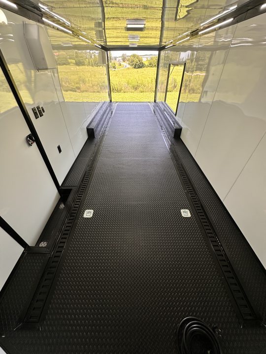 New 2026 Rock Solid Cargo 8.5x28 Race Trailer-Finished Interior- Interior-Triple 7000 TORSIONS -RECESSED E-TRACK-ESCAPE DOOR-HD RAMP