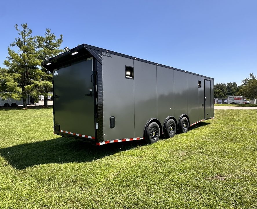 New 2026 Rock Solid Cargo 8.5x28 Race Trailer-Finished Interior- Interior-Triple 7000 TORSIONS -RECESSED E-TRACK-ESCAPE DOOR-HD RAMP