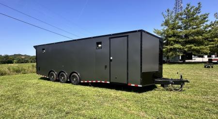 New 2026 Rock Solid Cargo 8.5x28 Race Trailer-Finished Interior- Interior-Triple 7000 TORSIONS -RECESSED E-TRACK-ESCAPE DOOR-HD RAMP