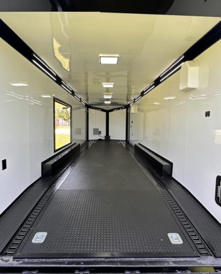 New 2026 Rock Solid Cargo 8.5x28 Race Trailer-Finished Interior- Interior-Triple 7000 TORSIONS -RECESSED E-TRACK-ESCAPE DOOR-HD RAMP