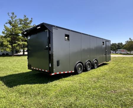 New 2026 Rock Solid Cargo 8.5x28 Race Trailer-Finished Interior- Interior-Triple 7000 TORSIONS -RECESSED E-TRACK-ESCAPE DOOR-HD RAMP