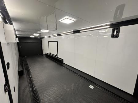New 2026 Rock Solid Cargo 8.5x28 Race Trailer-Finished Interior- Interior-Triple 7000 TORSIONS -RECESSED E-TRACK-ESCAPE DOOR-HD RAMP