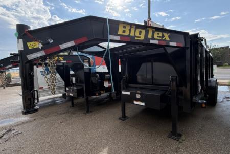 New 2026 Big Tex Trailers 7X16 GOOSENECK DUMP TRAILER 17.5K 4FT SIDES AND HYDRAULIC JACK