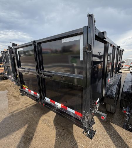 New 2026 Big Tex Trailers 7X16 GOOSENECK DUMP TRAILER 17.5K 4FT SIDES AND HYDRAULIC JACK