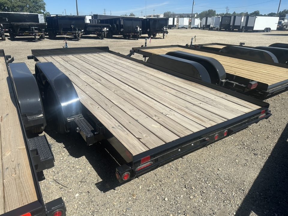 New 2026 Big Tex Trailers 7X18 OPEN CAR HAULER 10K WITH SLIDE IN RAMPS