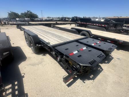 New 2025 Big Tex Trailers 7X22 EQUIPMENT TRAILER 17.5K WITH MEGA RAMPS