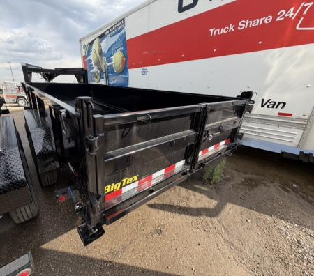 New 2026 Big Tex Trailers 7X16 GOOSENECK DUMP TRAILER 17.5K 2FT SIDES AND HYDRAULIC JACK