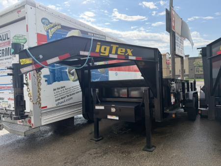 New 2026 Big Tex Trailers 7X16 GOOSENECK DUMP TRAILER 17.5K 2FT SIDES AND HYDRAULIC JACK