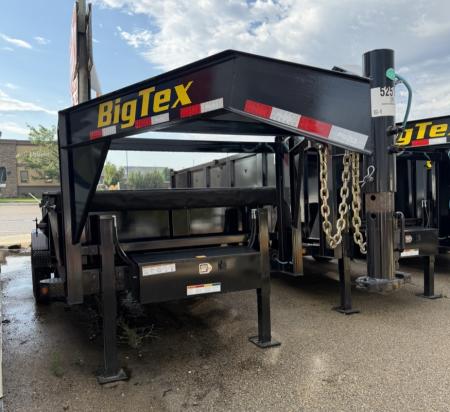 New 2026 Big Tex Trailers 7X16 GOOSENECK DUMP TRAILER 17.5K 2FT SIDES AND HYDRAULIC JACK