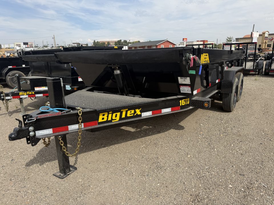 New 2027 Big Tex Trailers 7X16 TELESCOPING DUMP 17.5K WITH 2FT SIDES AND HYDRAULIC JACK